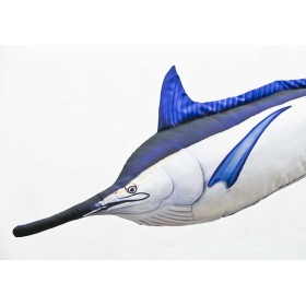 Poduszka dekoracyjna ryba Marlin czarny 118 cm maskotka - zdjęcie 2