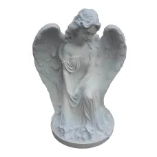 Figura dekoracyjna Anioł klęczący H: 50cm z żywicy