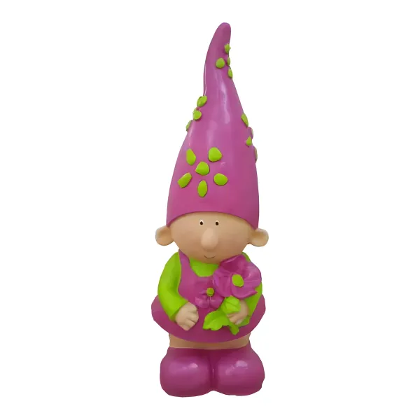 Figura dekoracyjna Krasnoludek kobiecy H: 50cm z żywicy