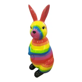 Figura dekoracyjna Królik H: 50cm z żywicy - zdjęcie 2