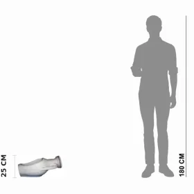 Figura ogrodowa Donica Amfora leżąca duża H: 25cm betonowa - zdjęcie 2