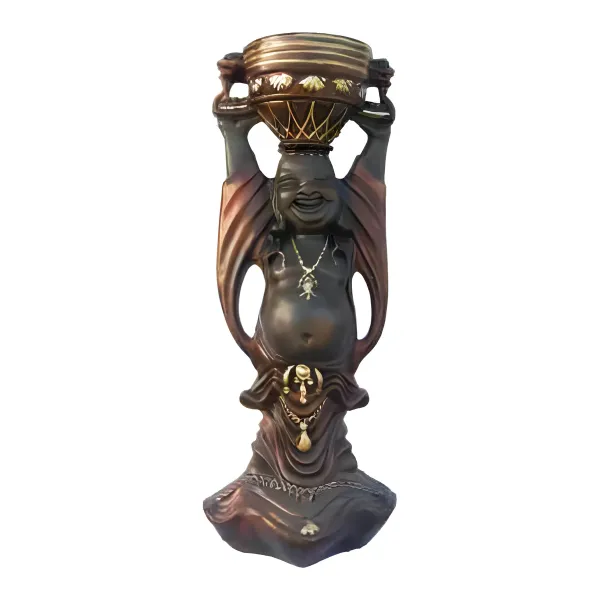 Figura dekoracyjna Śmiejący się Budda H: 54cm z żywicy