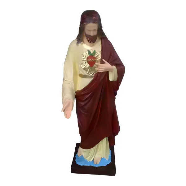 Figura dekoracyjna Serce Jezusa H: 113cm z żywicy