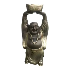 Figura dekoracyjna Śmiejący się Budda H: 35cm z żywicy - zdjęcie 2