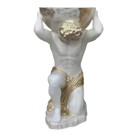Figura dekoracyjna Atlas podtrzymujący blat H: 83cm z żywicy - zdjęcie 2