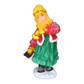Figura dekoracyjna Dziewczynka zimowa H: 71cm z żywicy - zdjęcie 2