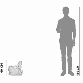 Figura ogrodowa Dziewczyna z łabędziem H: 40cm betonowa - zdjęcie 2