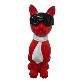 Figura dekoracyjna Pies z okularami H: 80cm z żywicy - zdjęcie 2