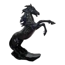 Figura dekoracyjna Koń stający dęba H: 92cm z żywicy