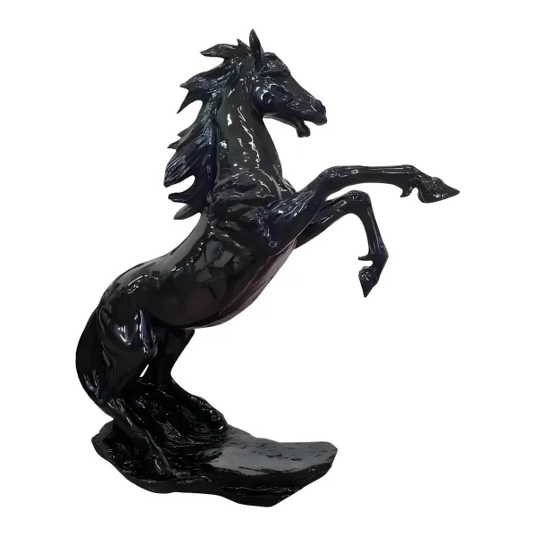 Figura dekoracyjna Koń stający dęba H: 92cm z żywicy