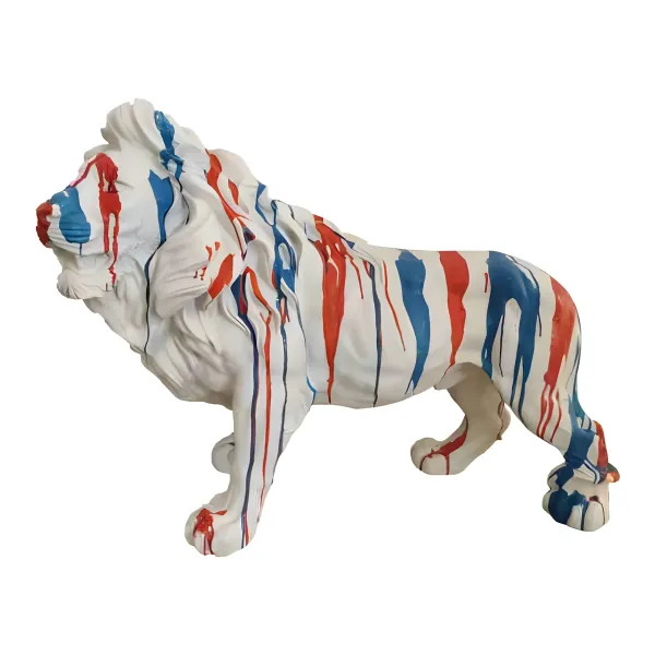 Figura dekoracyjna Lew wym. 68×100cm z żywicy