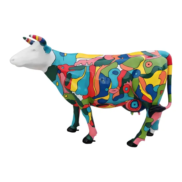 Figura dekoracyjna Krowa wym. 147×210×55cm z żywicy