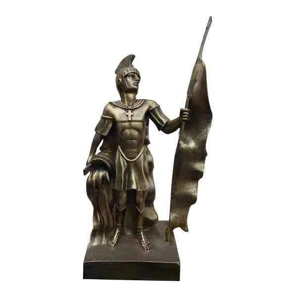 Figura dekoracyjna Św. Florian H: 52cm z żywicy