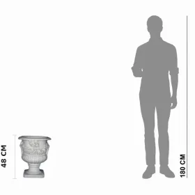Figura ogrodowa Donica Wazon H: 48cm betonowa - zdjęcie 2