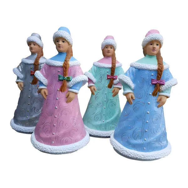 Figura dekoracyjna Śnieżna Dziewczynka H: 91cm z żywicy