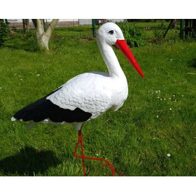 Figura ozdobna ogrodowa BOCIAN DUŻY H: 88cm do ogrodu - zdjęcie 6