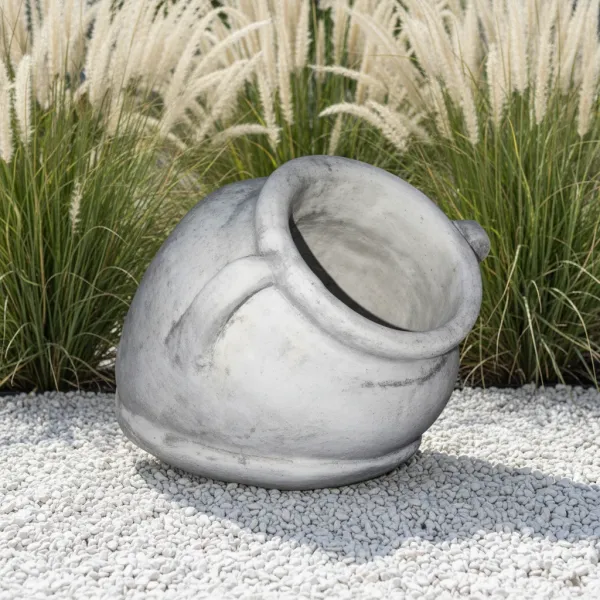 Figura ogrodowa Donica Dzban okrągły duży H: 28cm betonowa