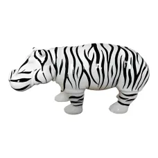 Figura dekoracyjna Hipopotam wym. 32×72cm z żywicy