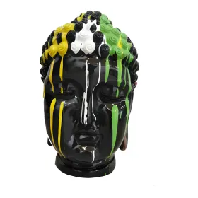Figura dekoracyjna Głowa Buddy H: 50cm z żywicy - zdjęcie 2
