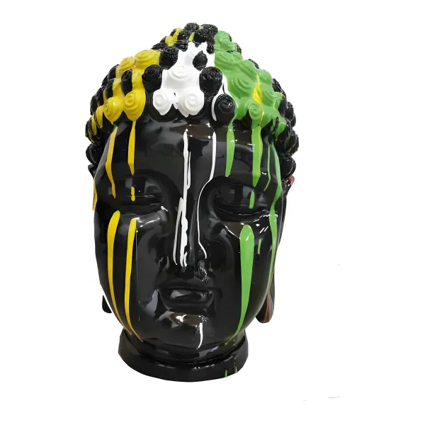 Figura dekoracyjna Głowa Buddy H: 50cm z żywicy
