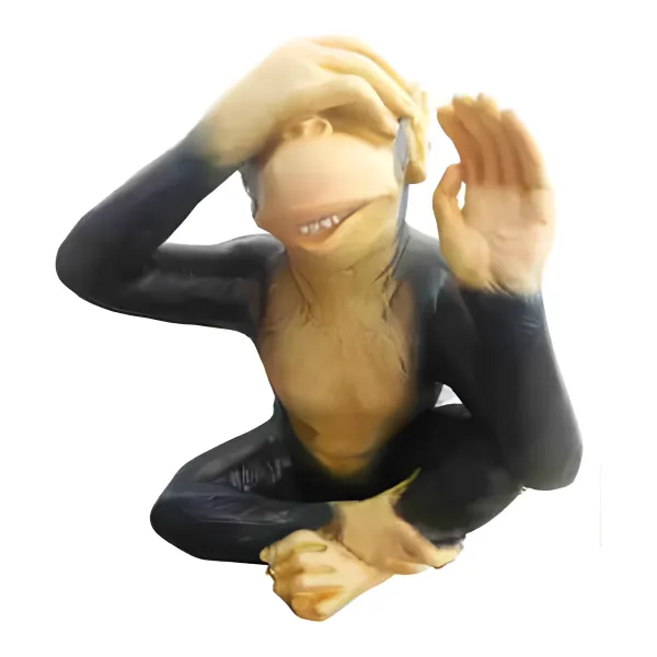 Figura dekoracyjna Szympans H: 75cm z żywicy