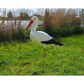 Figura ozdobna ogrodowa BOCIAN DUŻY H: 88cm do ogrodu - zdjęcie 3