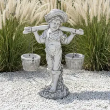 Figura ogrodowa Nosiwoda chłopak H: 60cm betonowa