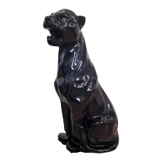 Figura dekoracyjna Puma siedząca H: 80cm z żywicy