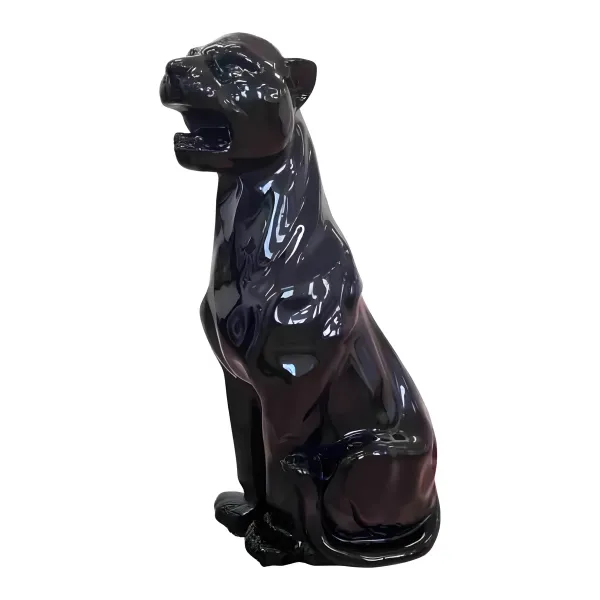 Figura dekoracyjna Puma siedząca H: 80cm z żywicy