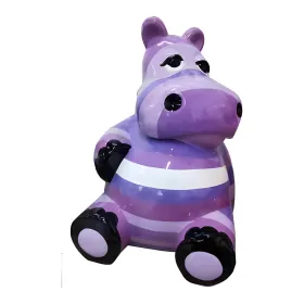 Figura dekoracyjna Hipopotam H: 48cm z żywicy - zdjęcie 2