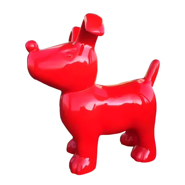 Figura dekoracyjna Pies H: 91cm z żywicy