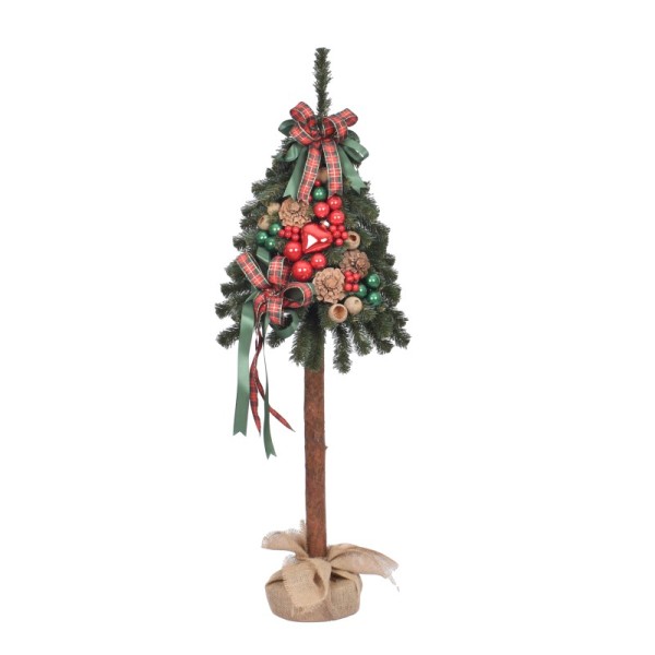 Choinka tatra dekorowana 115 cm GREEN RED