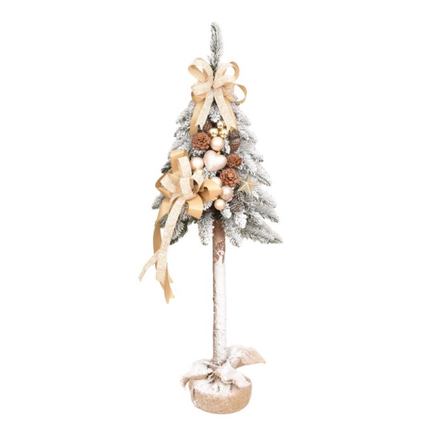 Choinka tatra dekorowana ośnieżona 115 cm PROSECCO