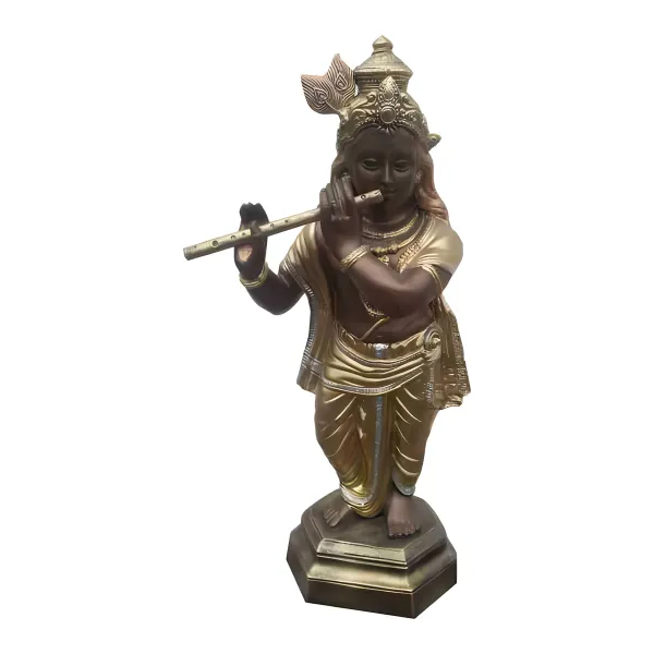 Figura dekoracyjna Kriszna H: 82cm z żywicy