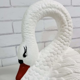 Figura ozdobna Łabędź donica duży H: 47 cm ogrodowa - zdjęcie 8