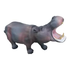 Figura dekoracyjna Hipopotam wym. 62×110cm z żywicy