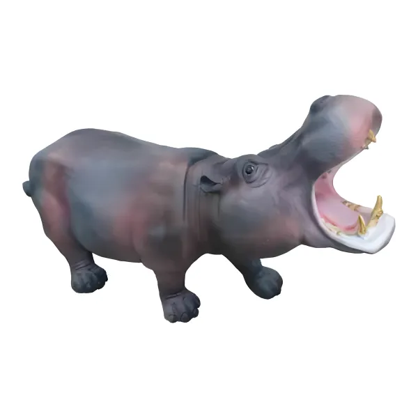 Figura dekoracyjna Hipopotam wym. 62×110cm z żywicy