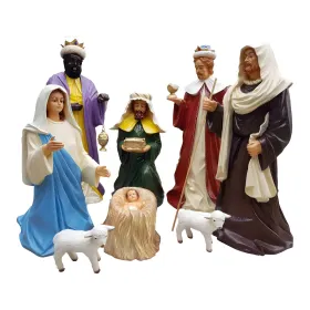 Figura dekoracyjna Szopka bożonarodzeniowa wym. 30×52cm z żywicy - zdjęcie 2