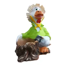 Figura dekoracyjna Kaczor z donicą H: 73cm z żywicy