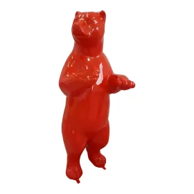 Figura dekoracyjna Niedźwiedź stojący wym. 90×165×65cm z żywicy - zdjęcie 2