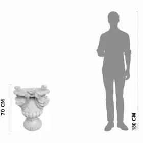 Figura ogrodowa Duży Wazon H: 70cm betonowa - zdjęcie 2