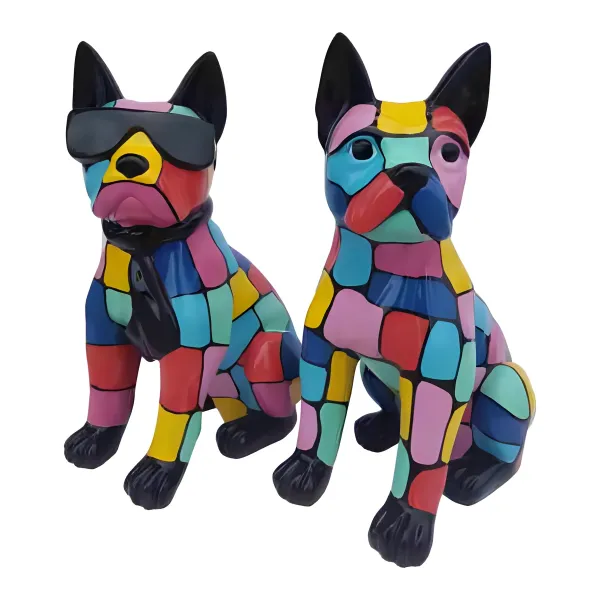 Figura dekoracyjna Pies wym. 49×34cm z żywicy
