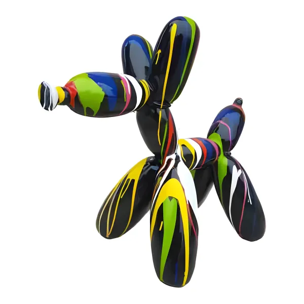 Figura dekoracyjna Pies balonowy wym. 57×62cm z żywicy