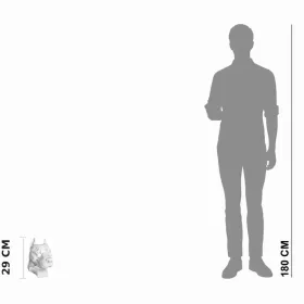Figura ogrodowa Głowa Psa Amstaff H: 29cm betonowa - zdjęcie 2