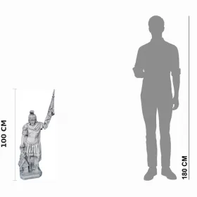 Figura ogrodowa Św. Florian H: 100cm betonowa - zdjęcie 2