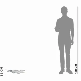 Figura ogrodowa Krokodyl H: 12cm betonowa - zdjęcie 2