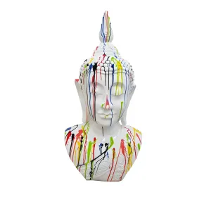 Figura dekoracyjna Głowa Buddy H: 117cm z żywicy - zdjęcie 2
