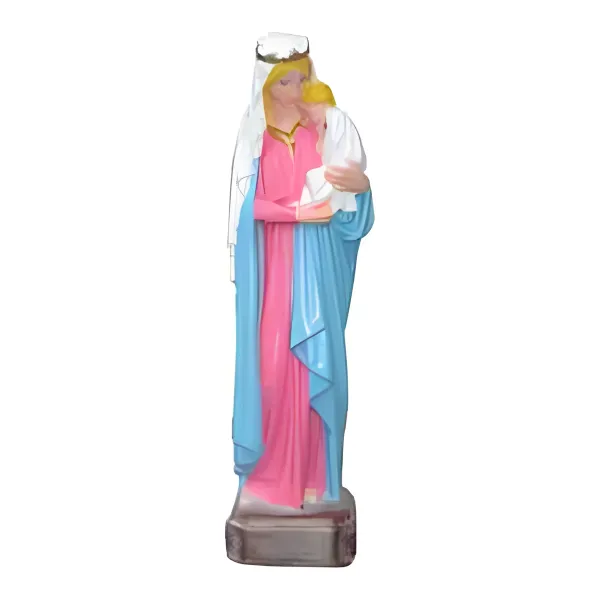 Figura dekoracyjna Matka Boska z Dzieciątkiem H: 140cm z żywicy