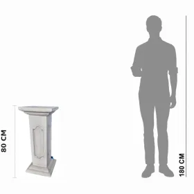 Figura ogrodowa Kolumna prostokątna H: 80cm betonowa - zdjęcie 2
