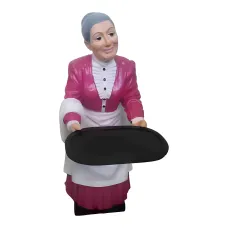 Figura dekoracyjna Kelnerka H: 90cm z żywicy